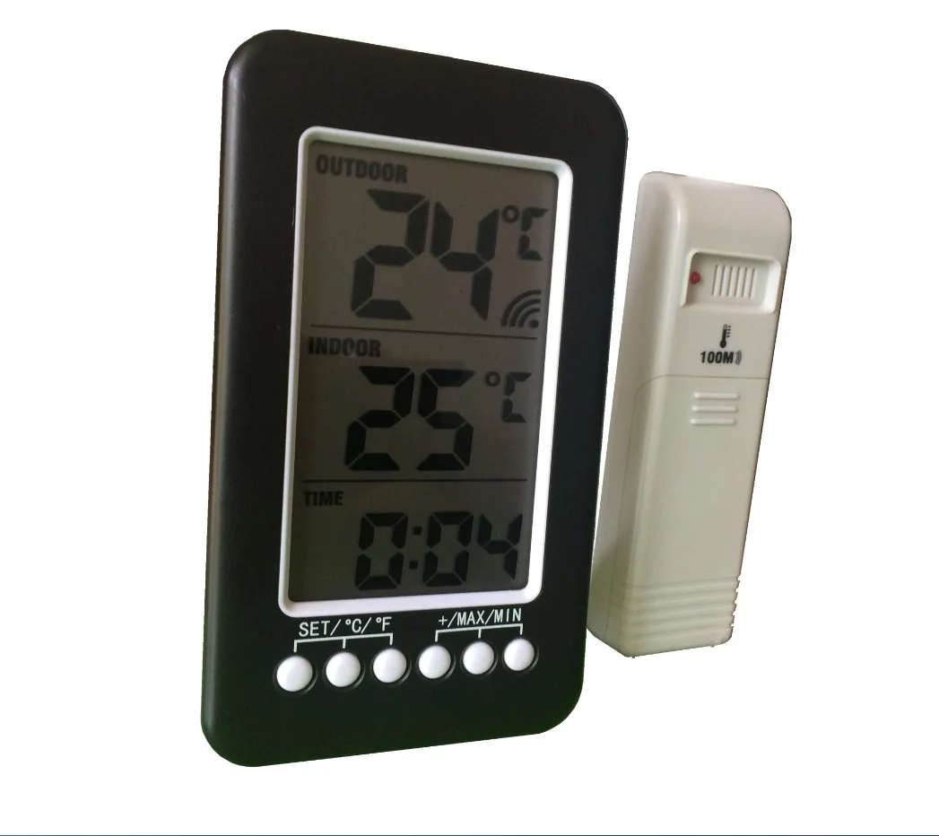 New Indoor/Outdoor Thermometer - Wireless Thermometer for Home Refrigerators and Freezers with Max/Min Temperature Memory