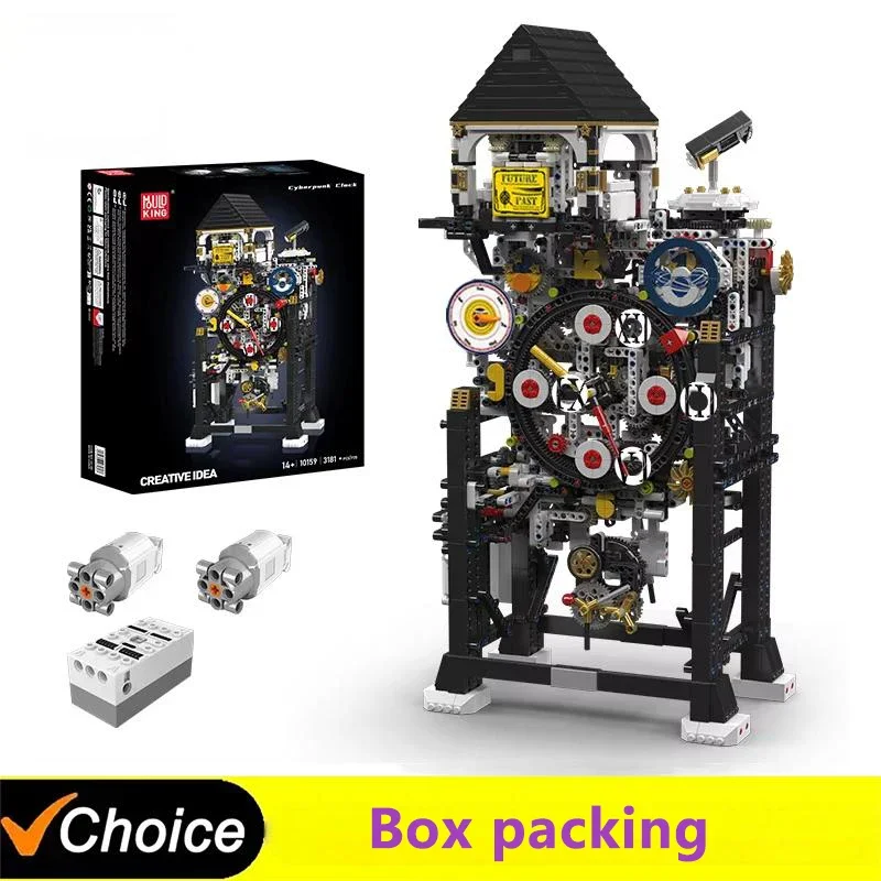 

3181 шт. строительные блоки, игрушки, технические игрушки, моторизованные часы в стиле киберпанк, креативный набор кирпичей в сборе, детские рождественские подарки «сделай сам»