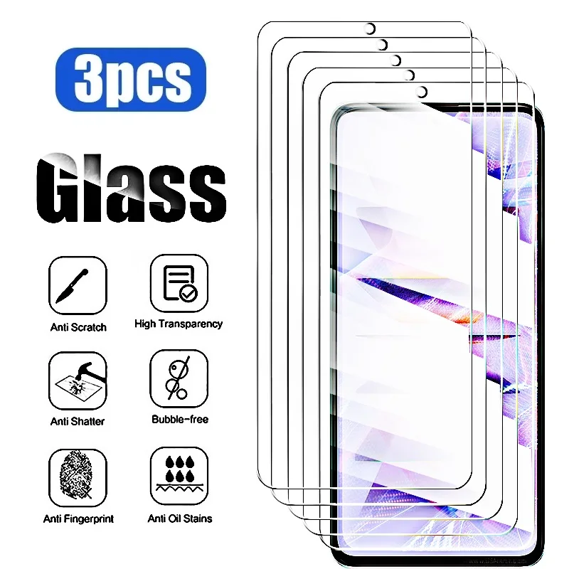 3 uds vidrio templado para Xiaomi Redmi K60 Pro K60E K60 Protector de pantalla para Redmi K50 K40 Gaming Ultra Pro K 60 50 40 S vidrio