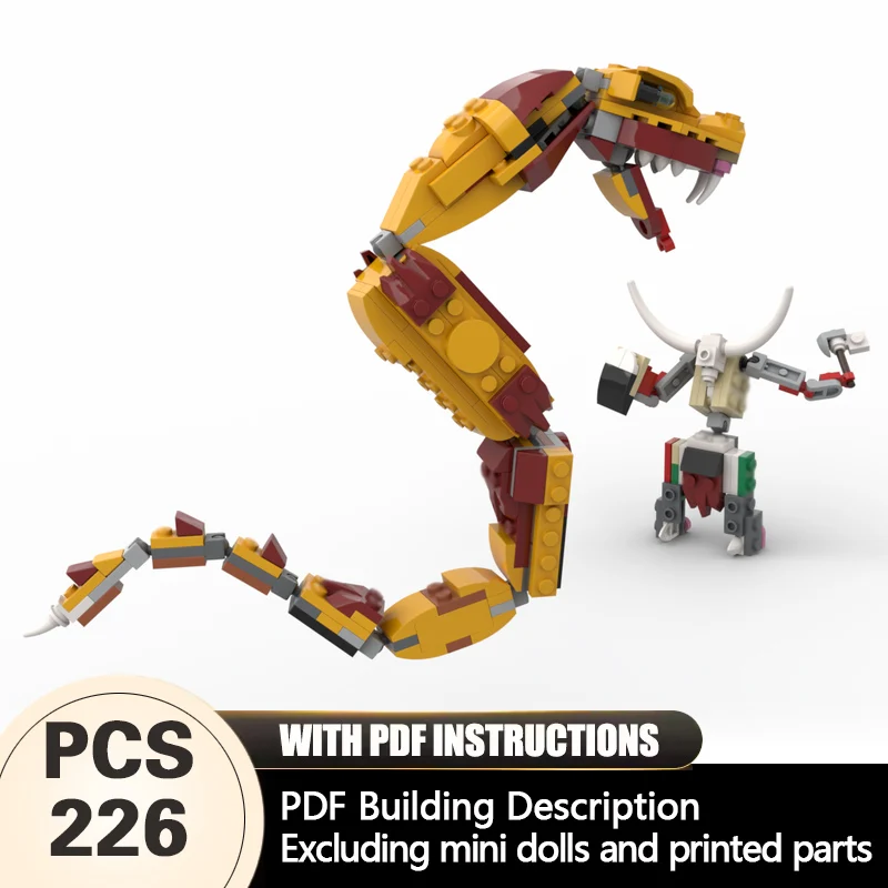 

Creators Animal Series Model MOC Building Bricks Cobra Modular Technology Gifts Holiday Assemble Children Toys Suit