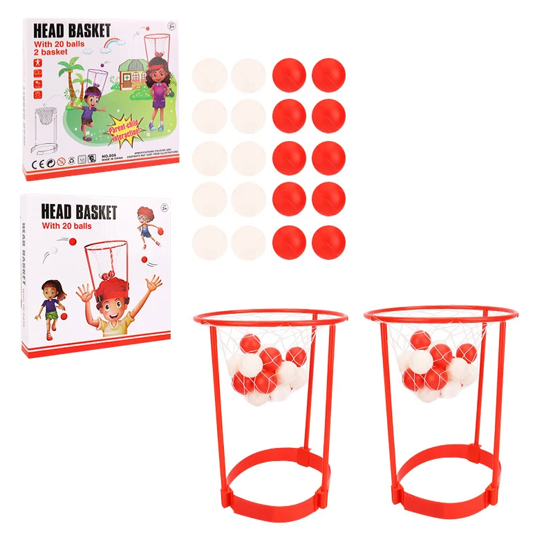 Confezione da 2 pezzi Gioco per feste di basket con cerchio per la testa per bambini e adulti Gioco di carnevale Fascia per rete da basket