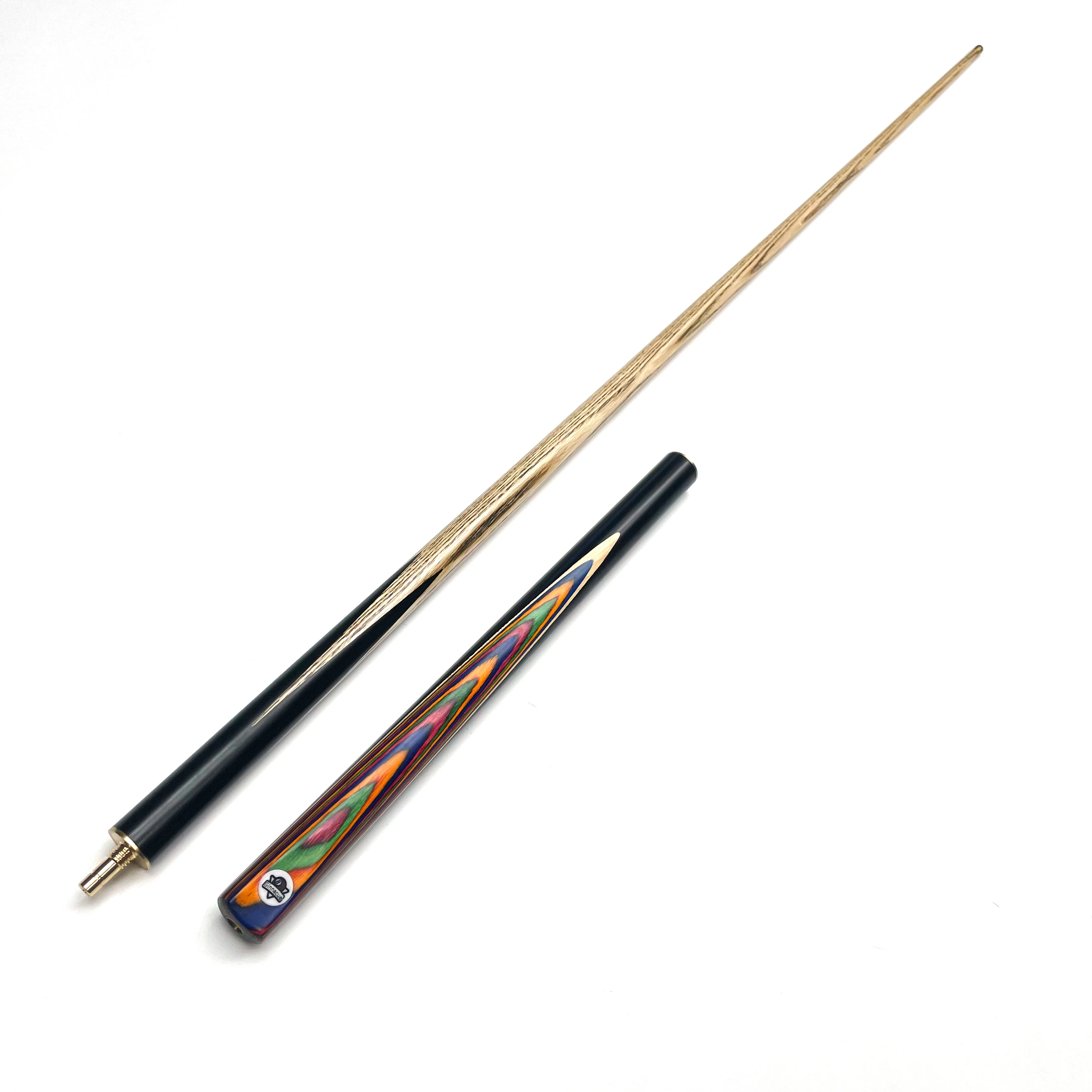 3/4 Jointed Snooker Cue 57 Inch 9.5mm Tip Ash Shaft Billiard Pool Cue Stick for Snooker English Pool Chinese 8 Ball