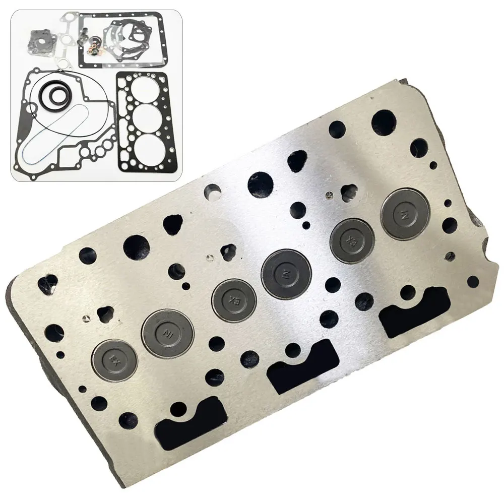 

Complete Cylinder Head Assembly with Valves & Full Gasket Kit For Kubota D782 Engine