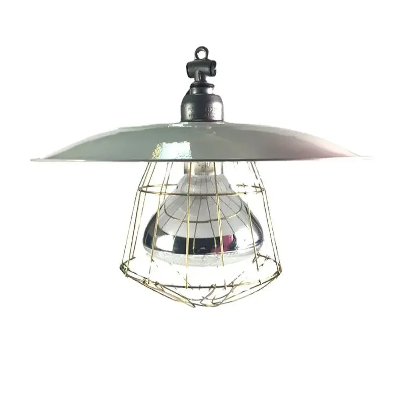 

1PCS Aquaculture Insulation Bulbs Explosion-proof Metal Lampshade Heating Bulbs Explosion Protection Pig Breeding Equipment