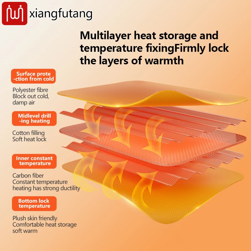 Envoltório de quadril com aquecimento de fibra de carbono com massagem vibratória alivia a rigidez do quadril ajuda a recuperação de tensão esportiva e fornece calor do quadril