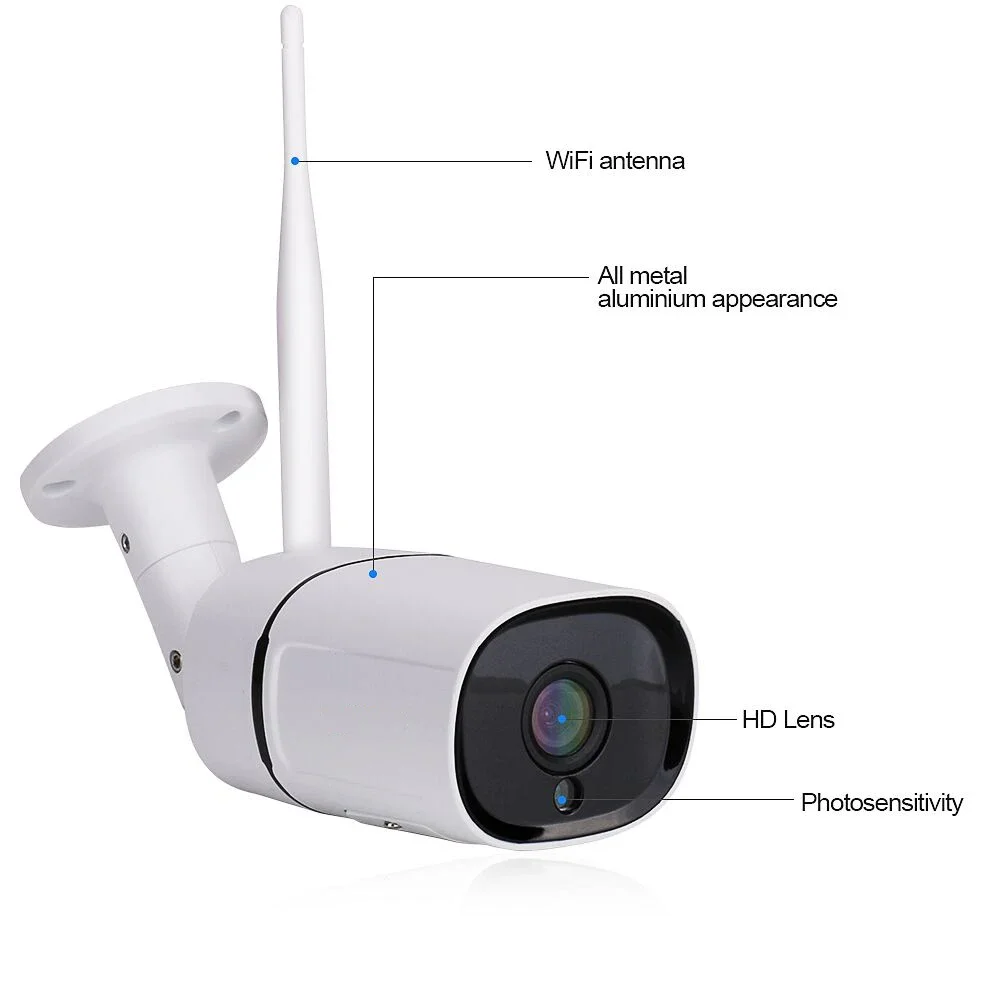 Home Security Camera CCTV System H.265 8CH 1080P CCTV Outdoor Surveillance Wireless NVR Kit