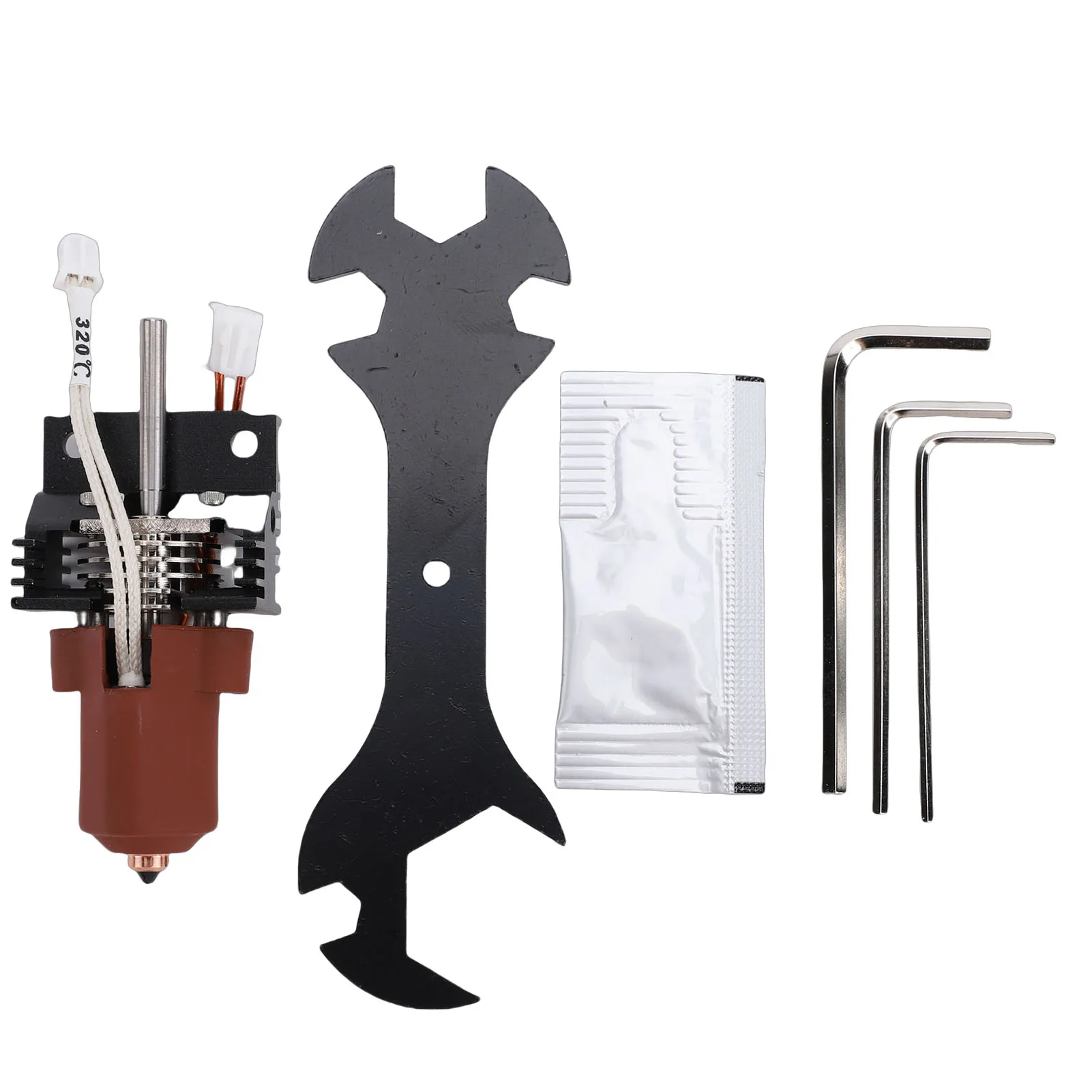 Extruder Hot End Kit Replacement for Creality K1 K1 Max K1C 3D Printers All Metal Integrated Design Upgrade Ceramic Heating