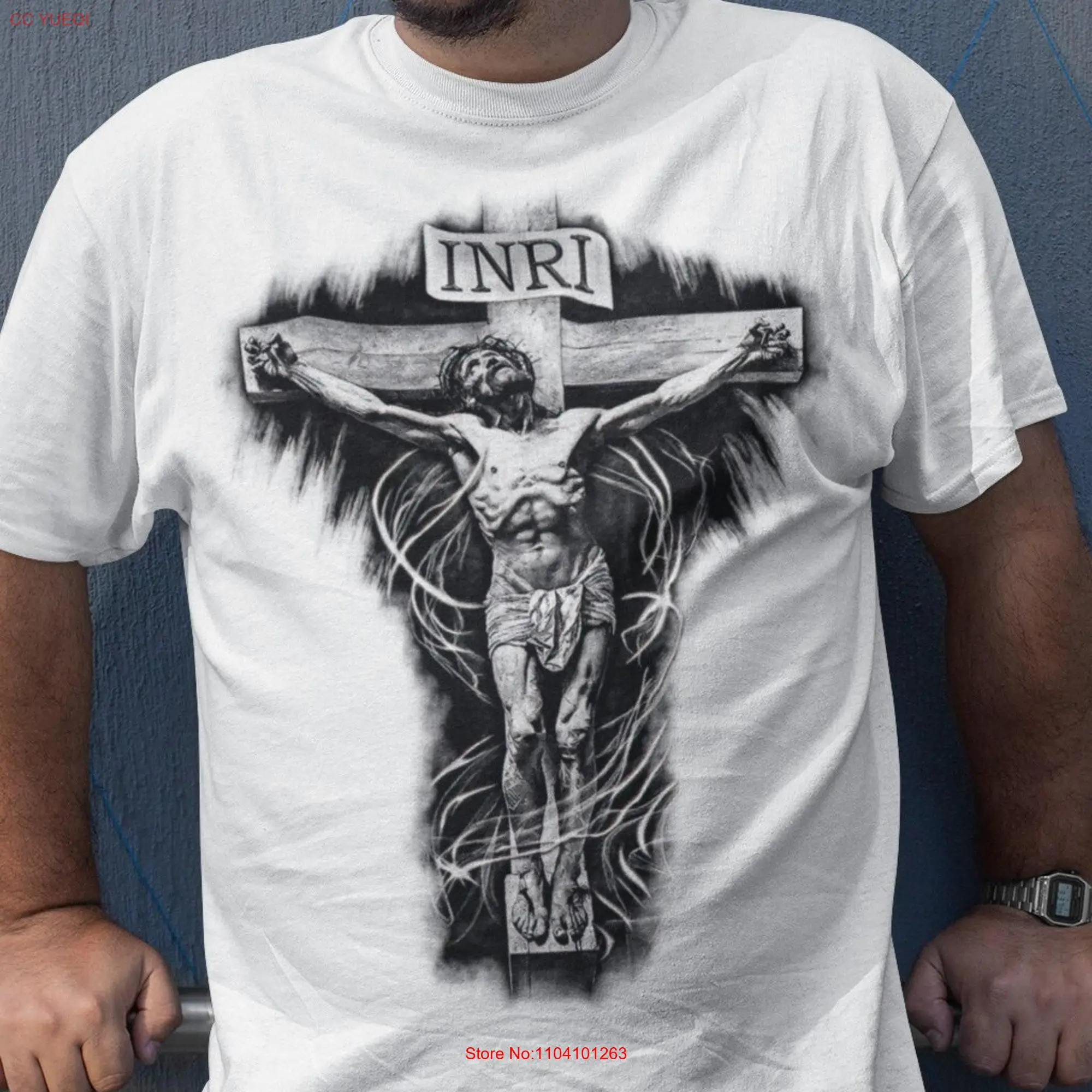 Crucifixion catholic shirt gifts for men christian dad unique gift cute shirts regalo para hombre long or short sleeves