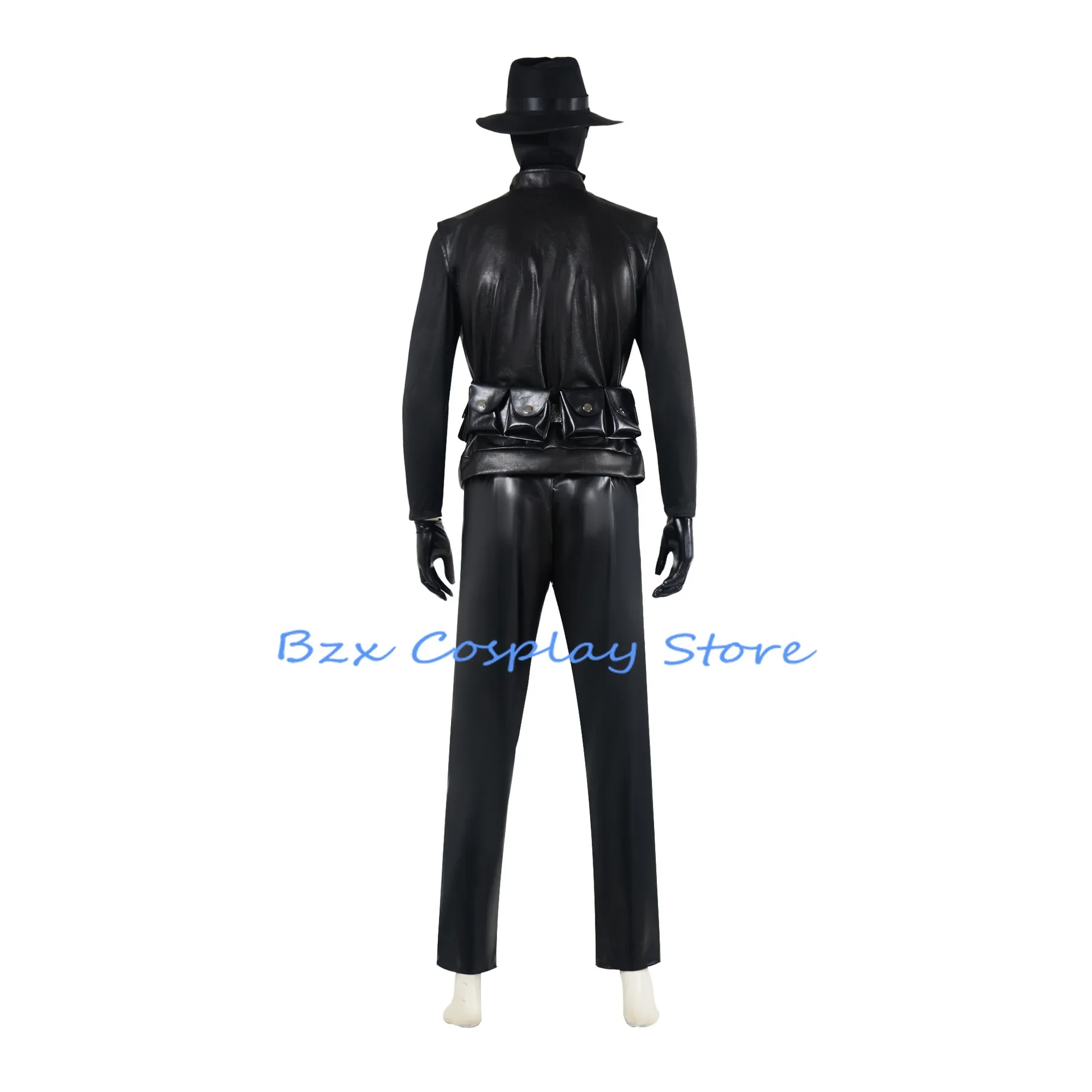 Noir Spider Cosplay Anime Superhero Black Spider Mask Cosplay Hat Uniform Suit Halloween Masquerade Party Costume Props for Men