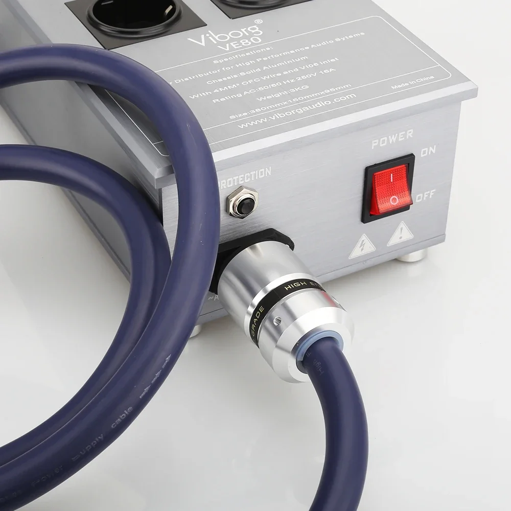 Высококачественная производительность Кабель питания Schuko EUR Шнур питания Hi-Fi Шнур питания Schuko Для CD DVD Ламповый усилитель Предварительный усилитель Домашний кинотеатр