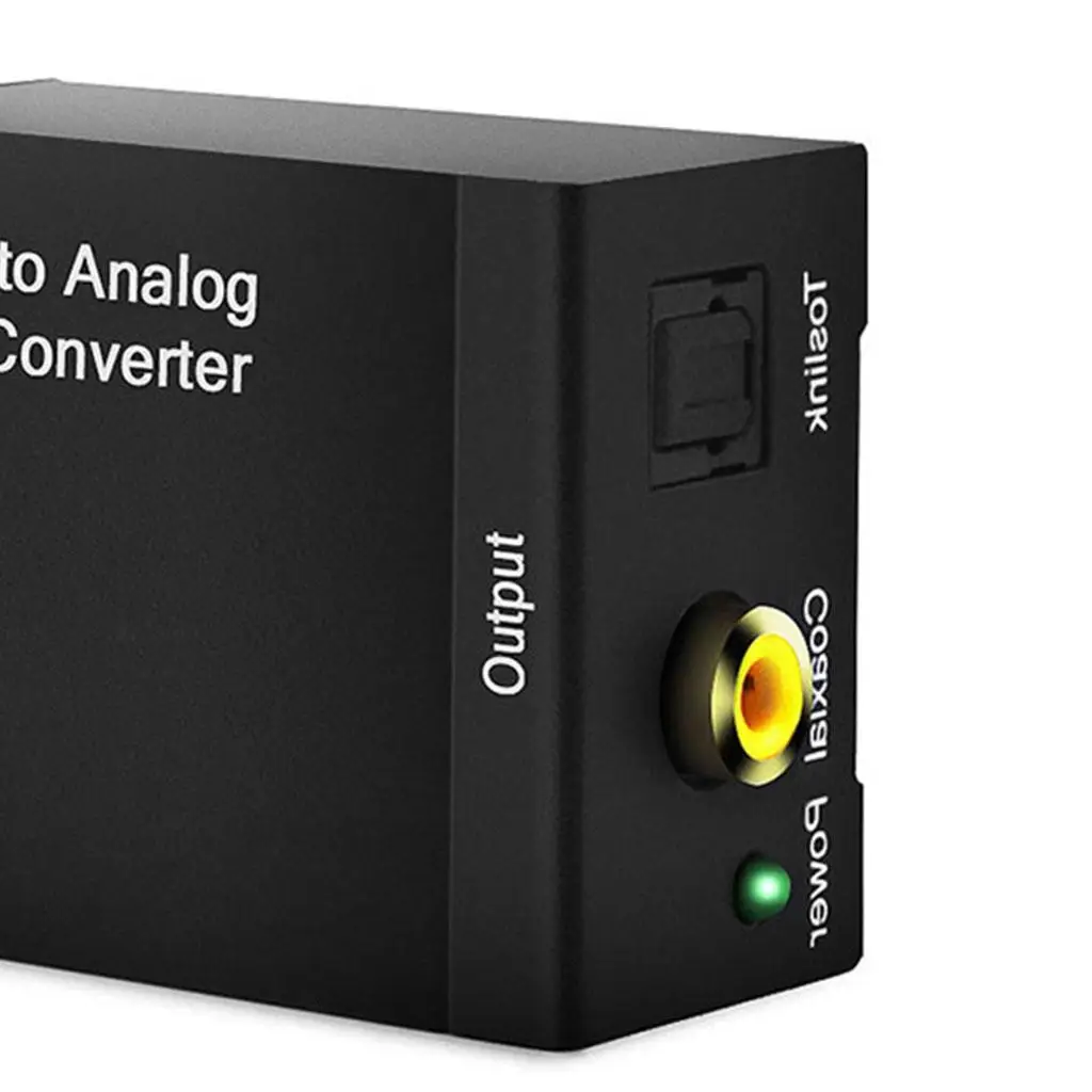 Digitales Glasfaser-Toslink-Signal zu analogem RCA L/R Audio AUX-Konverter