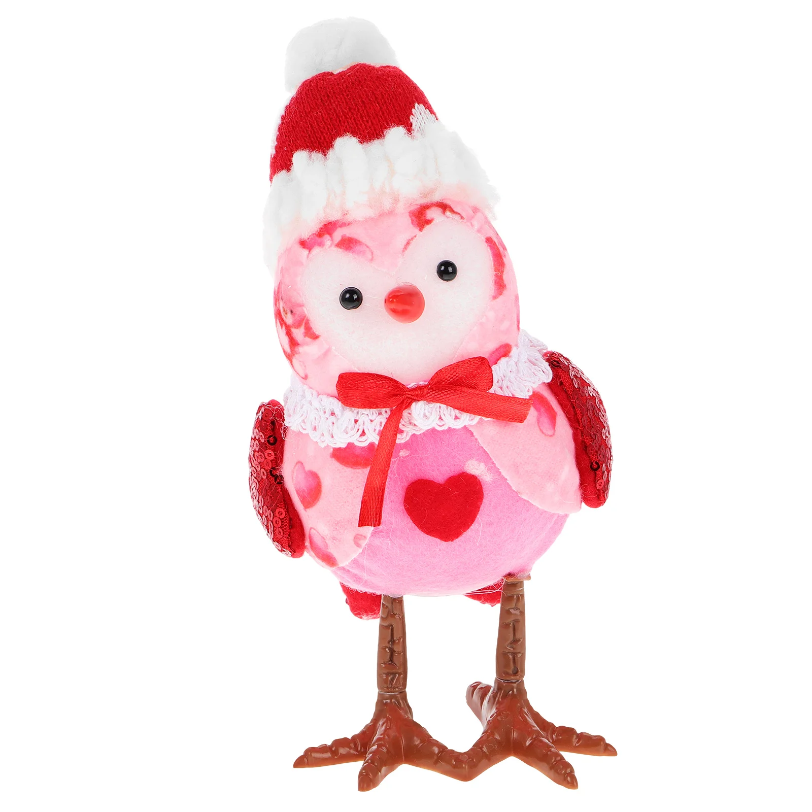 

Adorable Bird Home Decor Ornament for Valentine's Day Small Cute Decoration for Tabletop Mantel Tiered Tray Holiday Party Room