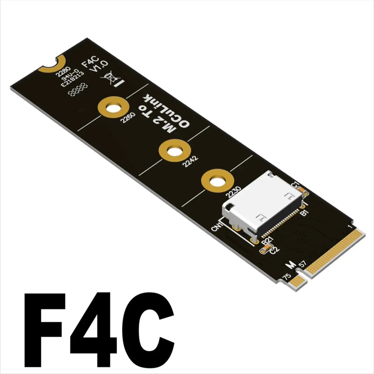 

A10I F9G-F9934-F4C-BK7 Док-станция EGPU OCuLink для графического процессора Адаптер M.2 NVMe к Oculink с кабелем Oculink Тип ATX PCIe4.0 64 Гбит/с 25 см