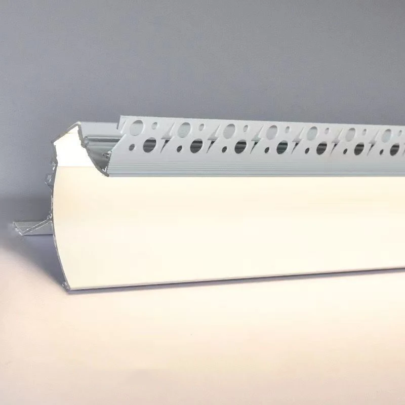 2M Frameless Embedded Aluminum Profile Suspension Ceiling Gypsum Plaster Channel Linear Light Hard Bar Strip Lighting