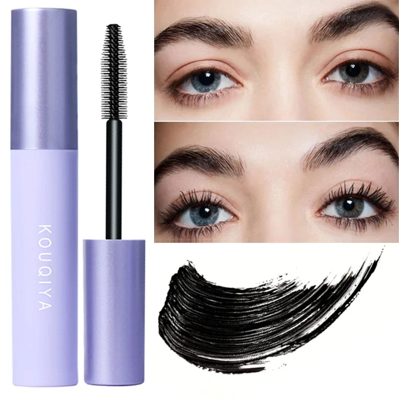 Black 4D Mascara Thick Slender Curling Waterproof Sweatproof 24H Long Lasting Effect Without Smudge Eyelash Extension Cosmetics