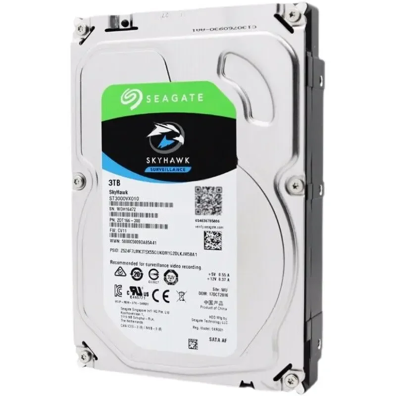 Disco Duro Nuevo ST3000VX010 Seagate Surveillance Skyhawk de 3 TB, Interno, 3.5 Pulgadas