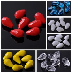 5x3 7x5 12x8mm 15x10mm 18x12mm Teardrop Pear Shape Faceted Solid Colors Crystal Glass Loose Crafts Beads for Jewelry Making DIY