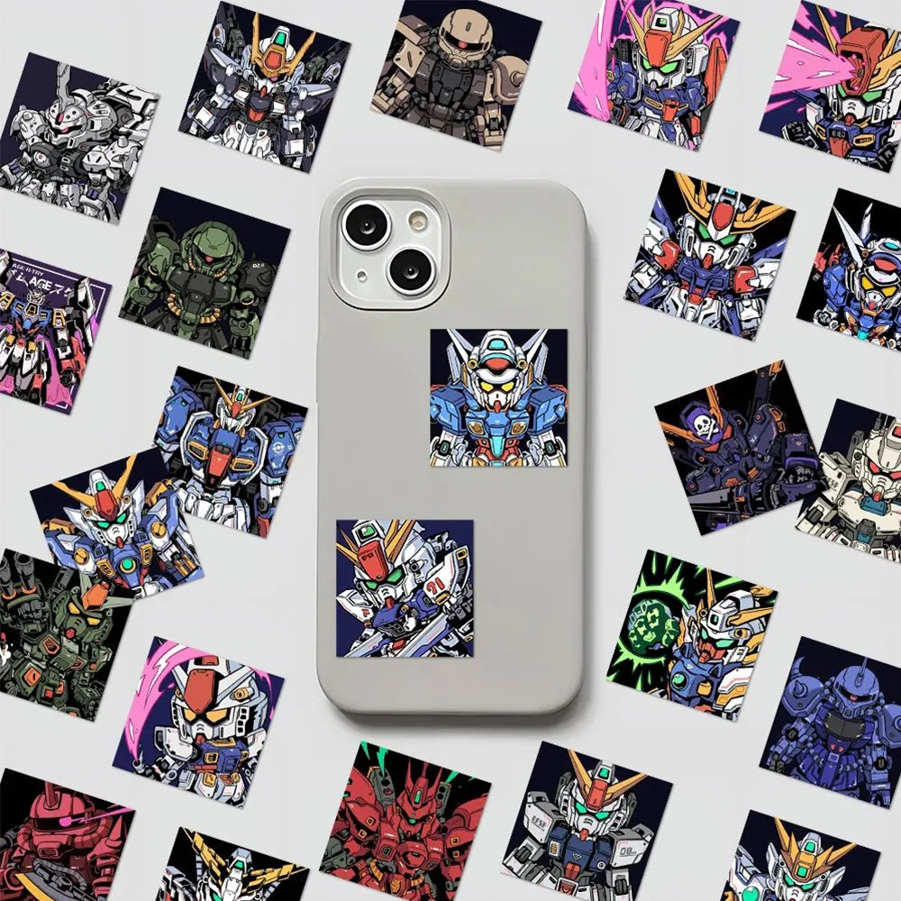 10/30/50/100 pçs clássico anime gundam adesivos legal crianças decalques brinquedo diy mala notebook portátil dos desenhos animados adesivo à prova dwaterproof água decoração