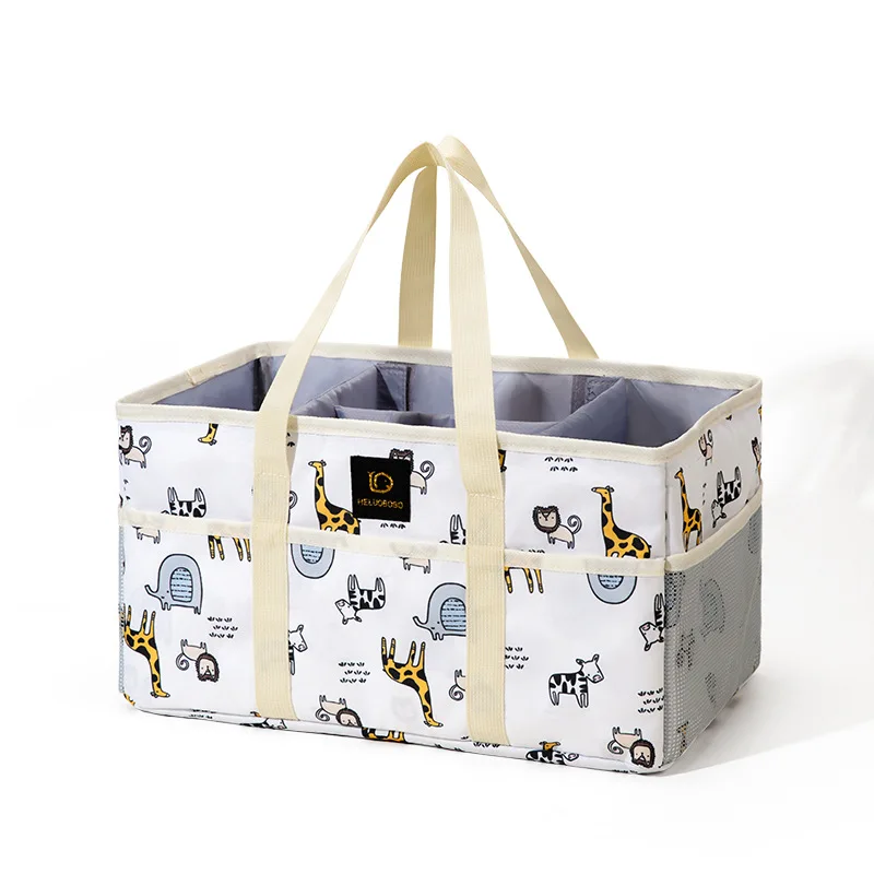 منظم حقيبة حامل محمولة لتغيير الطاولة وأساسيات حضانة السيارة صندوق تخزين حقيبة حفاضات الطفل حقيبة كرة حفاضات الطفل #5