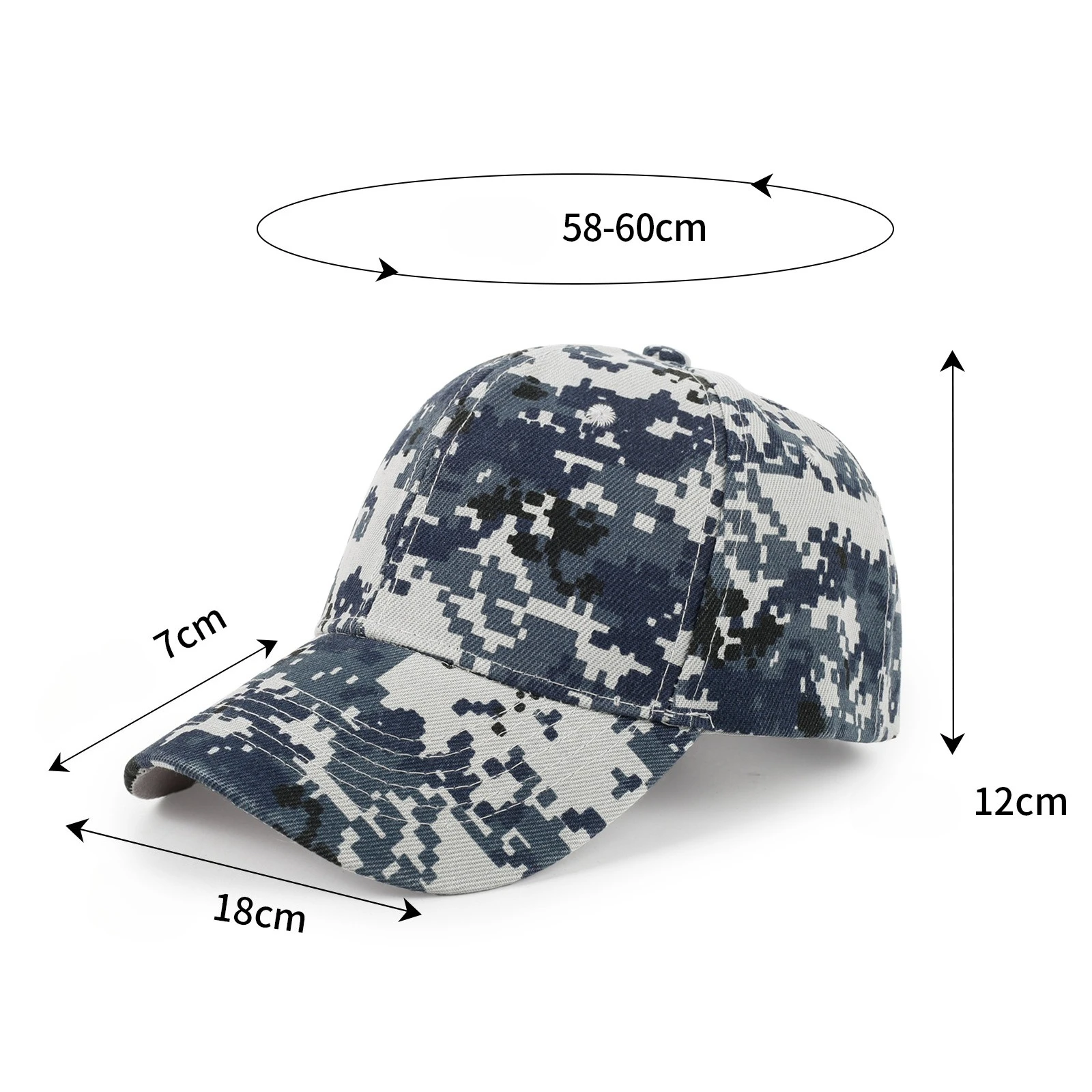 1 Unisex Outdoor Training Camouflage Baseball Cap Men's Outdoor Mountaineering Camping Hat Women's Sunscreen Shade Cap