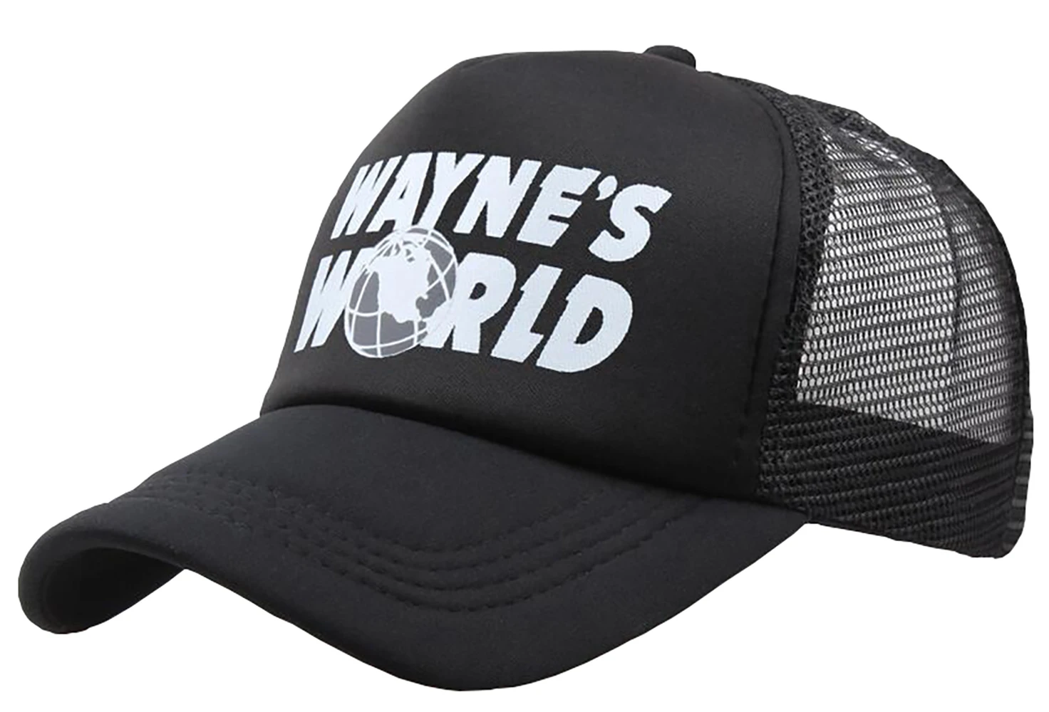 Waynes World Hat Baseball Cap Adjustable Headdress Mesh Cap Outdoor Sunhat Sports Headwear