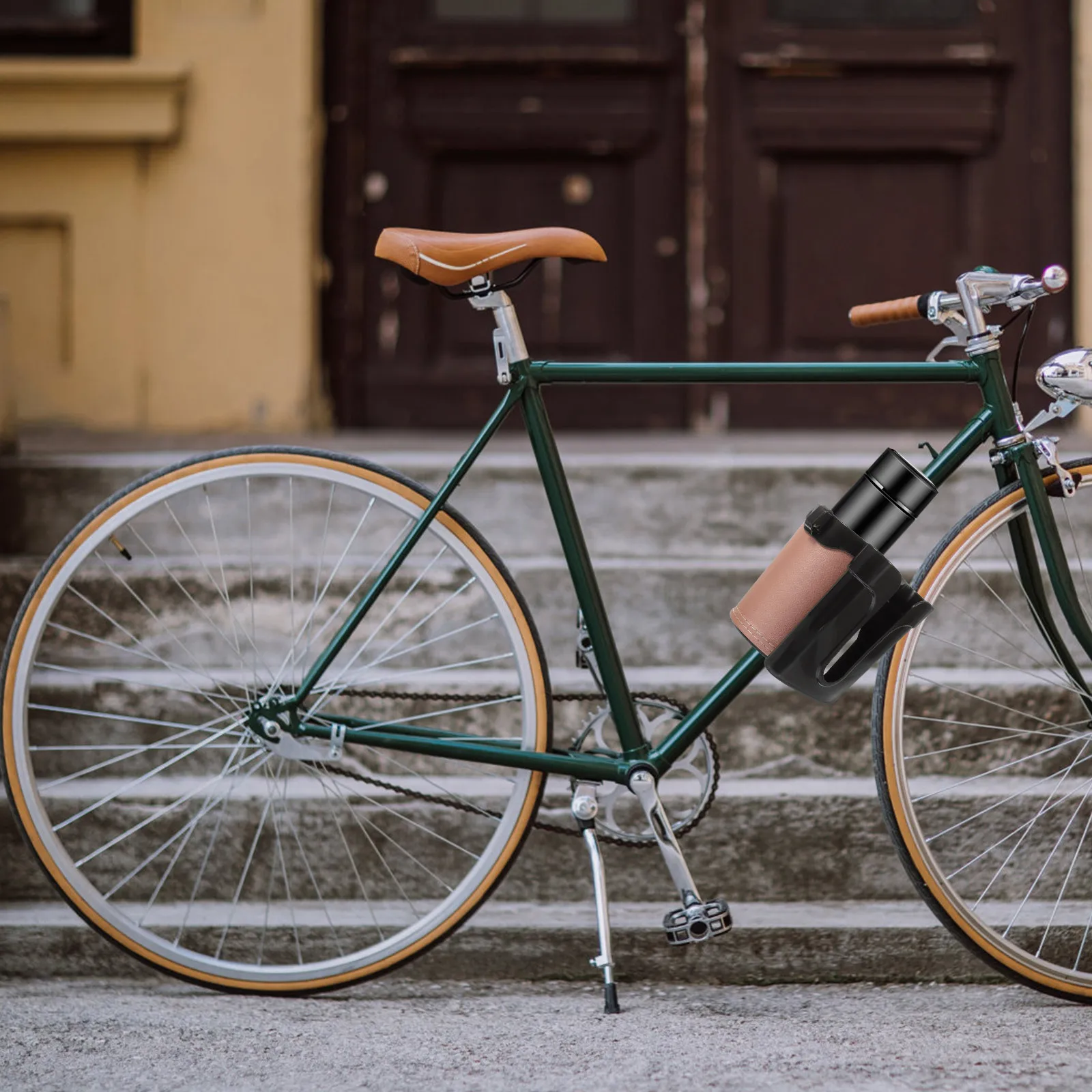 

Bike Bottle Cage Bicycle Cup Holder Smooth Edges No Burrs Quick Access Stable Bike Cup Holder Water Bottles for Bikes