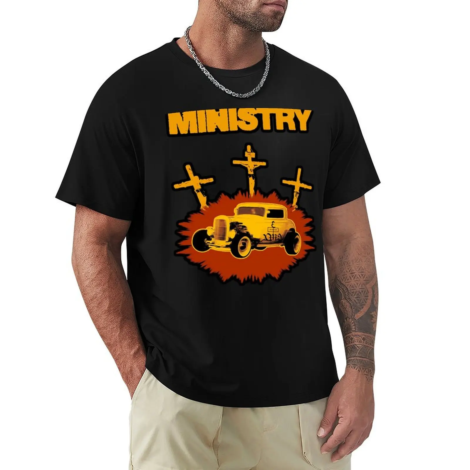 international grup band ministry band T-Shirt heavyweights vintage mens graphic t-shirts hip hop