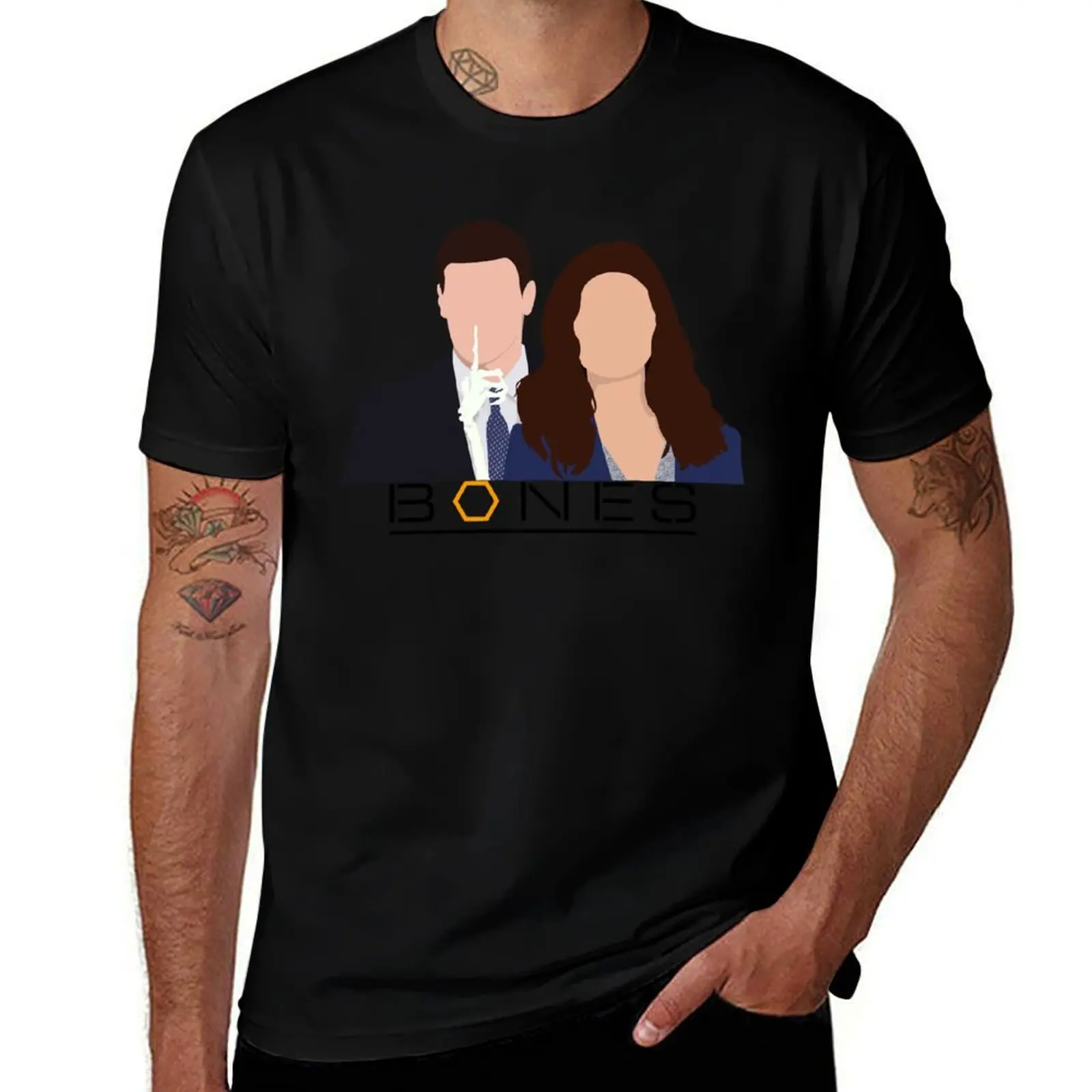 Booth and Brennan Bones TV T-Shirt t shirts for man slim fit T-Shirt