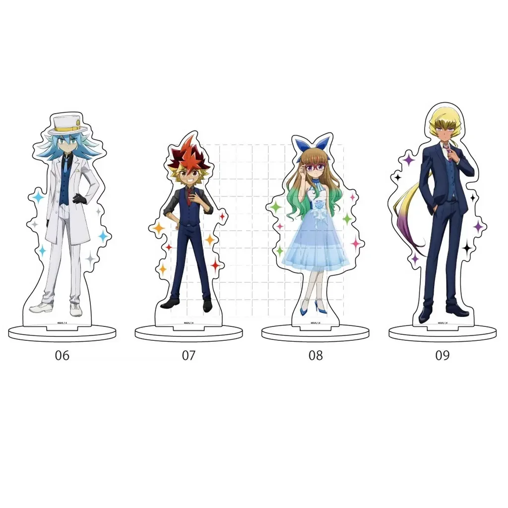 Game Yu-Gi-Oh! GO RUSH! Acrylic Stand Doll Anime YuGiOh Oudou Yuuhi Yuamu Yudias Velgear Figure Model Plate Cosplay Toy Gift