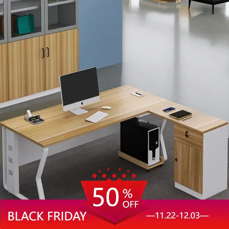 

Single Computer Office Desks Executive Work Modern Boss Office Desks Workbench Simplicity Escritorio Habitacion Furniture QF50OD