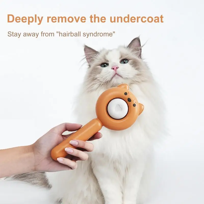 Cat Brushes For Indoor Cats Tangled Hair Slicker Cat Brush Skin Friendly Cat Grooming Deshedding Brush Pet Supplies Hair Remover