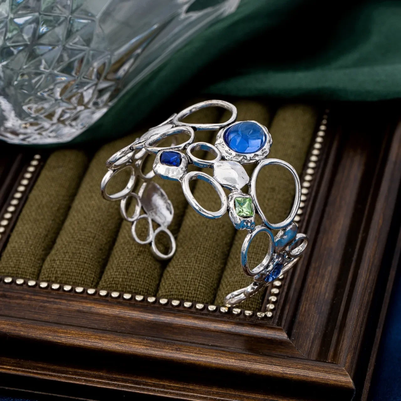 

Европейский и американский браслет Genius оригинального дизайна, медный серебряный браслет неправильной формы