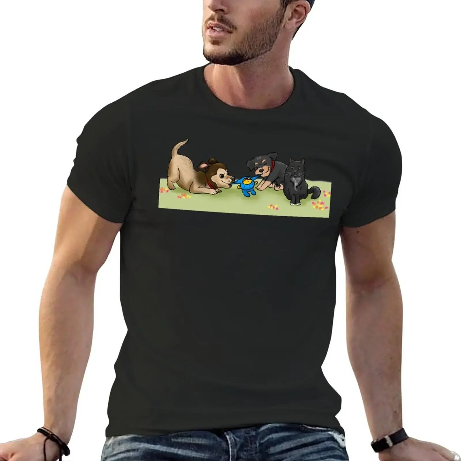 Ben, Mavis & Lu T-Shirt Aesthetic clothing cotton graphic tees clothing for men