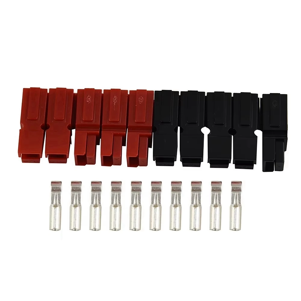 (PQWN) 30AMP Plug 600V for Anderson Style Connector Rubber Black PVC Dust Covers Terminal Sleeves for Electric Equipment