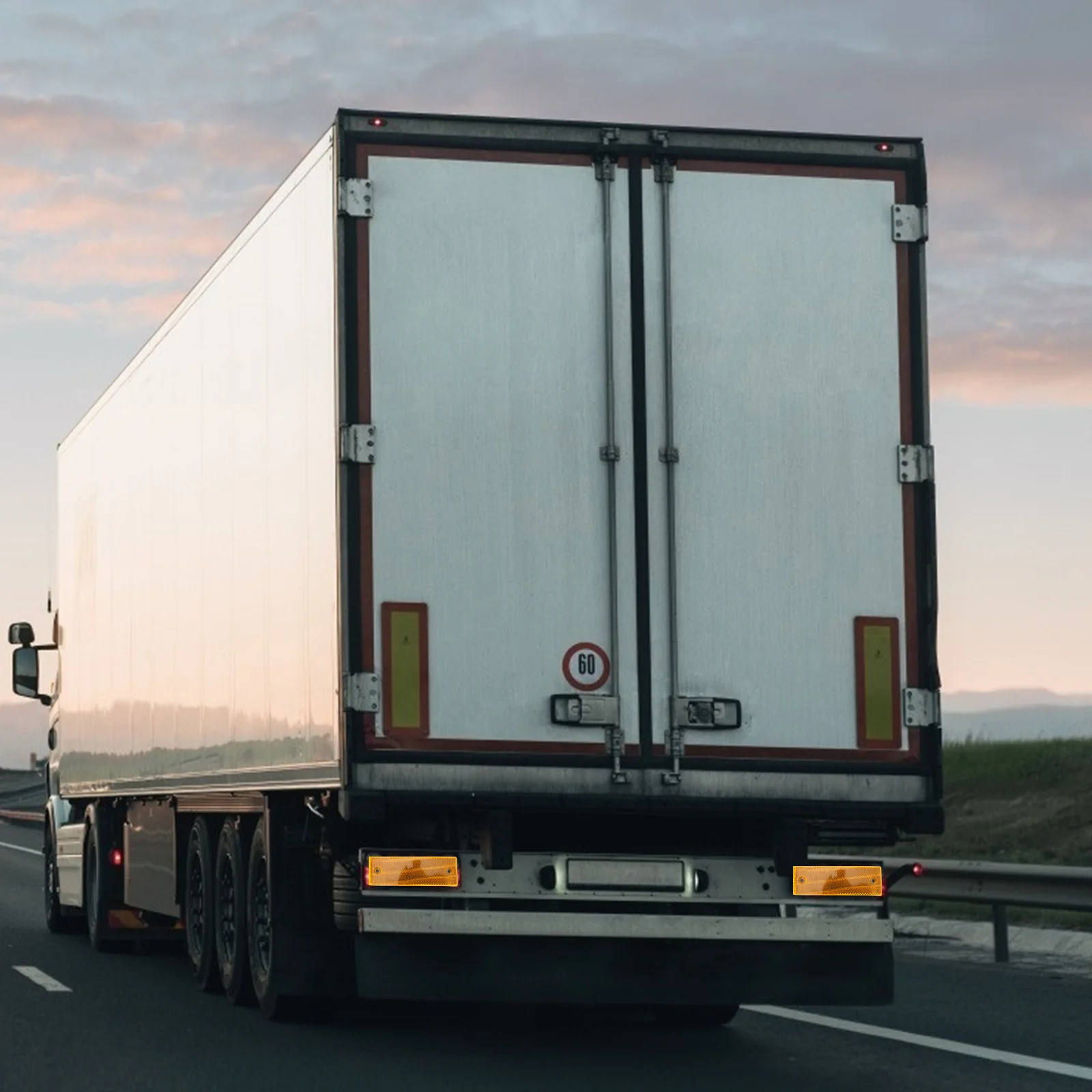 8 pezzi emblemi nastro di avvertimento riflettente in plastica per camion riflettente il segno di sicurezza per auto