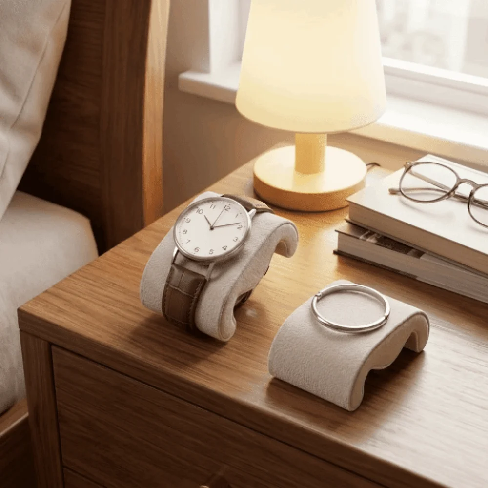Soft Suede Watches Storage Pillow Multi Functional Velvet Material Wristwatch Cushion Display Function Durable
