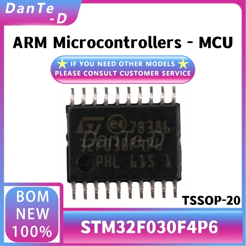 Микроконтроллер STM32F030F4P6, IC 32-разрядная фотография, оригинал, аутентичный