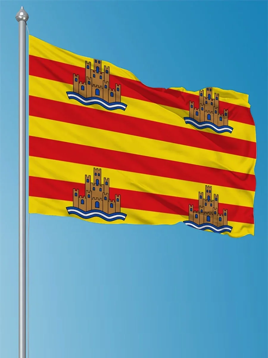 FLAGDOM  3X5Fts  90X150cm Spain Spanish Balearic Islands Ibiza Flag