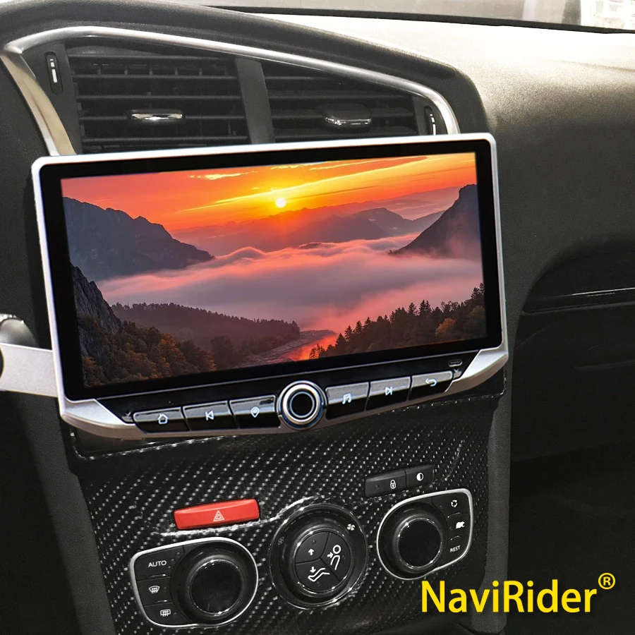 10.88 "Qled Scherm Android 15 Video Player Carplay Voor Citroen C4 C4L DS4 2013 2017 Type-C Opladen houder GPS Multimedia Stereo