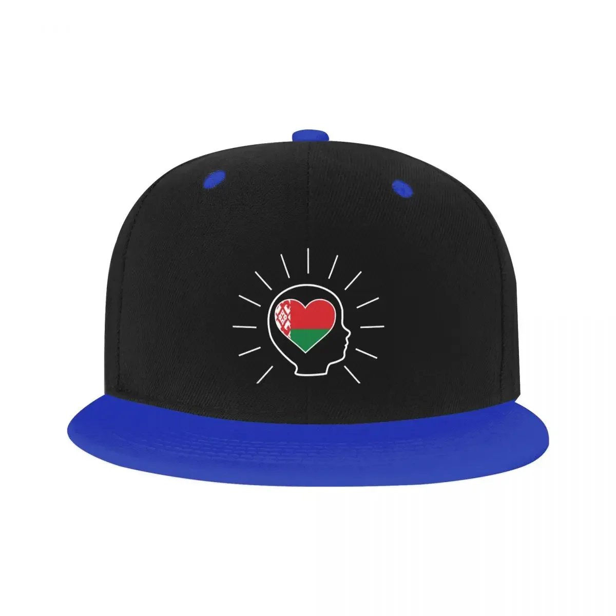 Punk Belarus Love Flag Ontwerpen Hiphop Cap Outdoor Wit-Rusiaanse Hart Platte Skateboard Snapback Papa Hoed