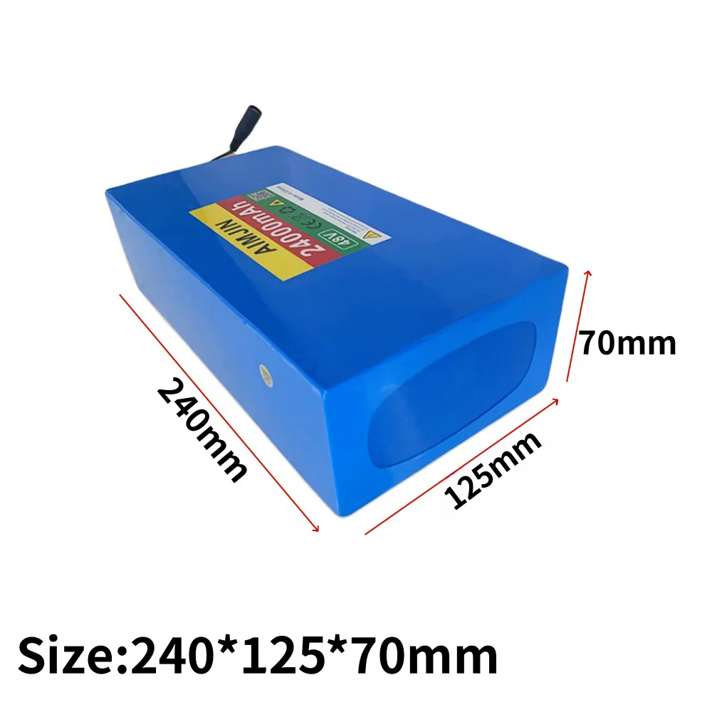 100% New 48V 24ah 13s6p Lithium Battery Pack 48v 24000mAh 2000W Citycoco Motorized Scooter Batteries Built In 50A BMS