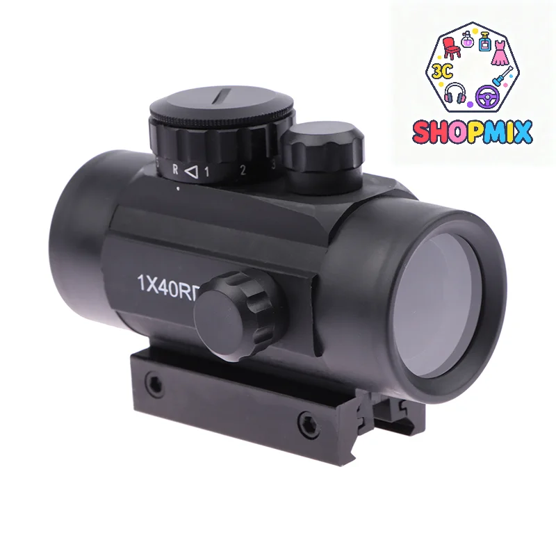 1X40RD السفر في الهواء الطلق أحادي تلسكوب ريد دوت نطاق تلسكوب يتصاعد الهدف نقطة الصيد التبعي