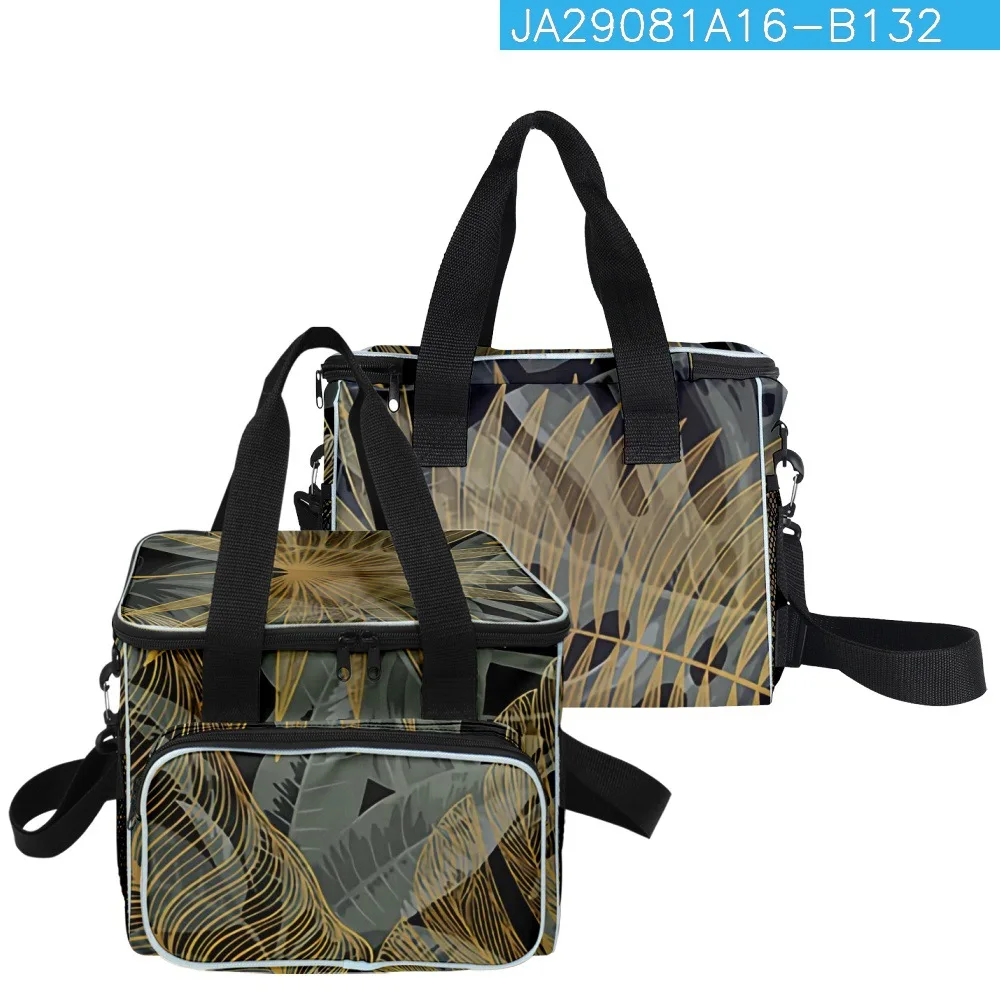 Moda popular engraçado novidade padrão floral 3d impresso maior crossbody almoço saco de isolamento térmico bolsas de alimentos sacos de gelo