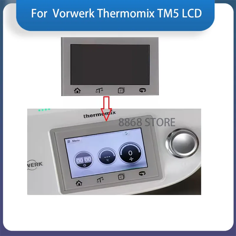 Оригинальный новый ЖК-дисплей с сенсорным экраном для Vorwerk Thermomix TM5 TM 5, ремонтная замена Оригинальный новый ЖК-дисплей с сенсорным экраном для Vorwerk Thermomix TM5 TM 5, ремонтная замена