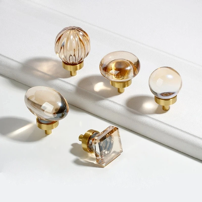 Puxadores de porta de luxo redondo jade armário maçanetas para gaveta guarda-roupa cozinha puxa decoração latão cristal móveis alça