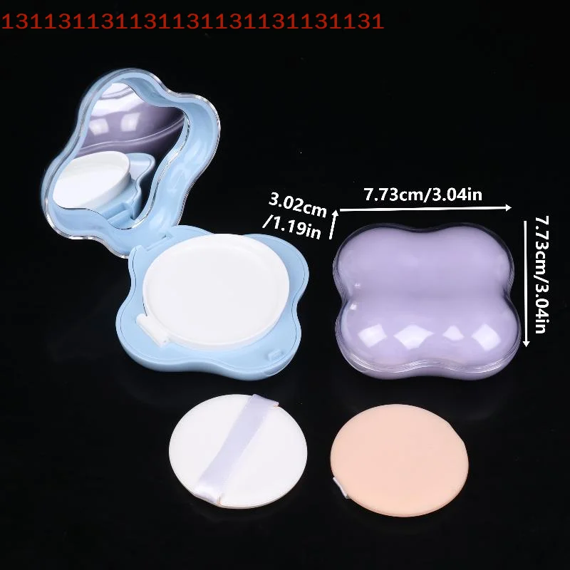 Soffio vuoto portatile carino con specchio BB Cream Contenitore per trucco cosmetico con spugna Mini cuscino d'aria Fondotinta Scatola fai da te