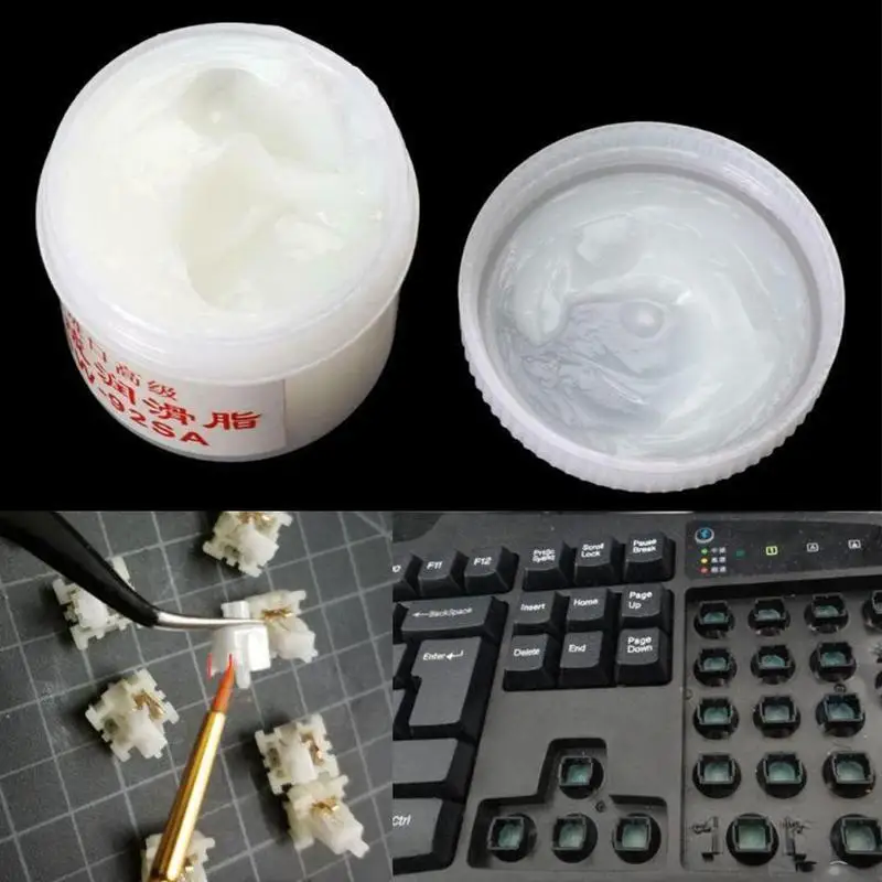 White Synthetic Grease For Membrane Plastic Keyboards Lubricating Oil Gear Grease Bearing Lubricant Printers Bearing Accessories