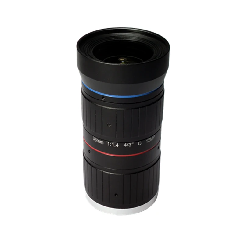 

12MP 4/3" 35mm C-Mount Machine Vision ITS Lens Low Distortion F1.4 4K CCTV Lens Network Security Industrial Camera Lens SL-0336