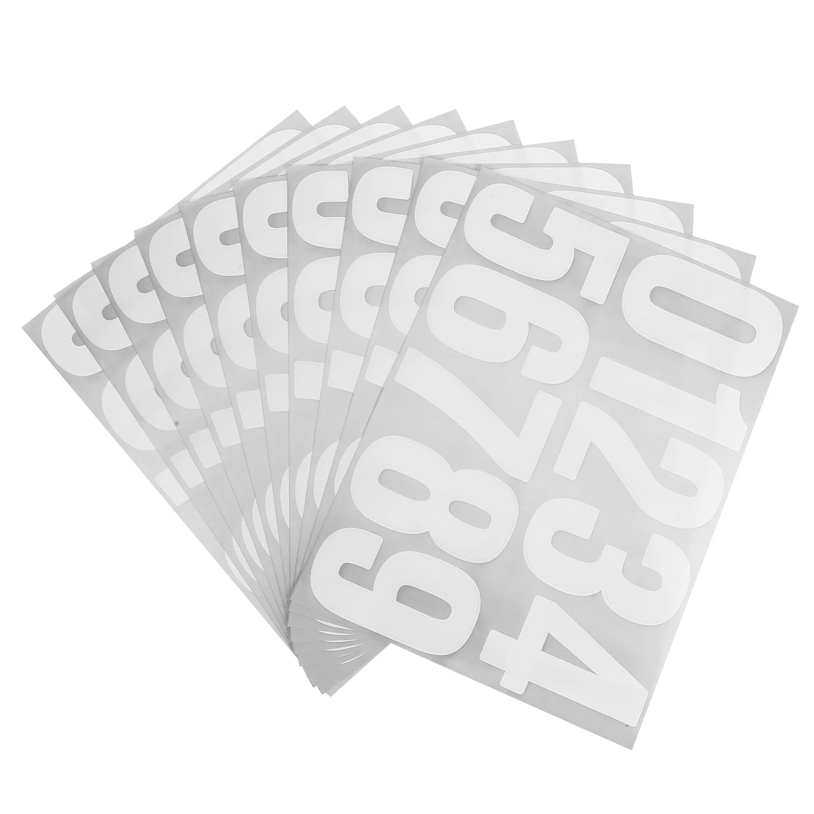 

10 Sheets Sticker Label Bin Stickers Numbers Diy House for outside Address Sign Trash Mailbox Water Proof
