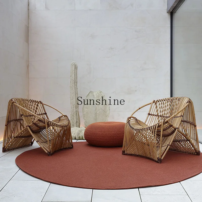 

Outdoor B & B Restaurant Terrace Courtyard Furniture Rattan Chair Leisure Combination